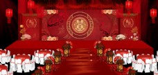 中式红色婚庆中式婚礼红色婚礼