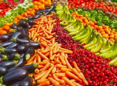 蔬菜水果水果蔬菜摊菜市场