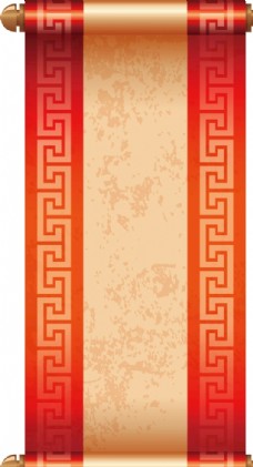 水墨中国风中国风传统复古中式卷轴