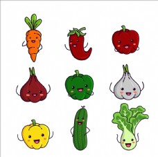 水果展板卡通蔬菜