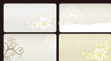 花卉背景 花纹设计 名片背景