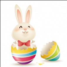 儿童复活节兔子彩蛋