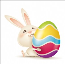 促销广告复活节兔子彩蛋