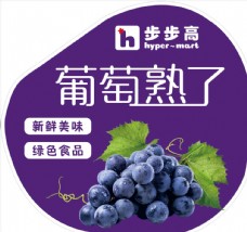 果蔬干果葡萄熟了