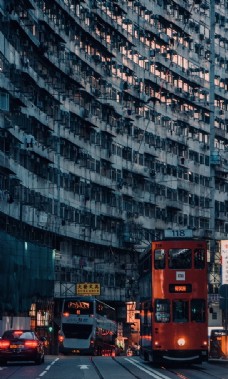 风车群香港建筑风景