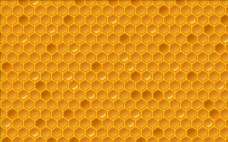 黄色背景蜂蜜
