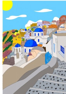 希腊插画