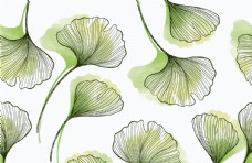 欧式花纹背景手绘植物背景