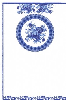 中国风设计青花瓷背景