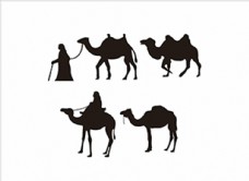 骆驼铃铛剪影矢量文件