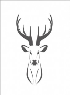 描摹鹿头