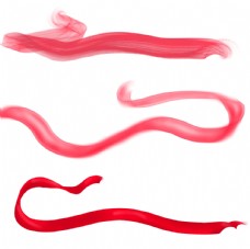 丝带丝绸飘带绸带喜庆红色布分层高清