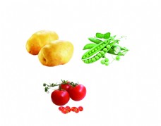 豌豆蔬菜素材分层