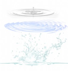 水珠素材PNG透明水滴漂浮水形状液体