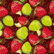 草莓 卡通 水果 儿童 矢量