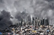 猪矢量素材垃圾污染