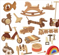 木材木马玩具
