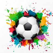 足球  彩色  彩绘足球  球