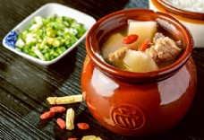 冬瓜瓦罐汤美食图片素材