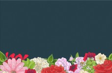 欧式花纹背景花卉图框