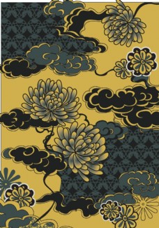 中国风设计花纹背景纹理