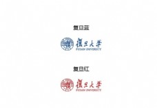 国外名家矢量LOGO最标准的复旦大学logo