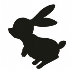 矢量兔子 月兔