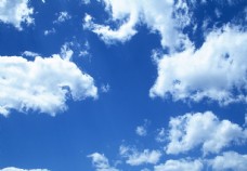 天空白云白云的蓝色天空素材