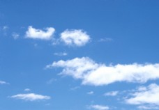 天空白云白云的蓝色天空素材