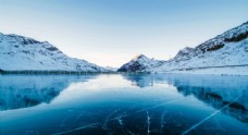 冰川湖面冰山旅游风景